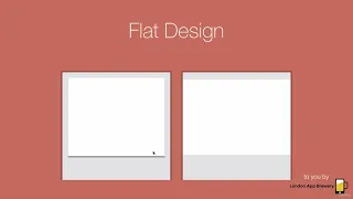 444 Flat Design vs  Material Design