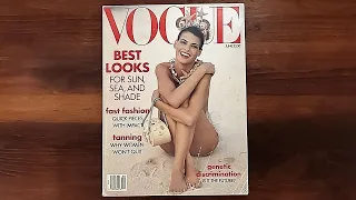 1990 June ASMR Magazine Flip Through: Vogue Linda Evangelista, Claudia Schiffer