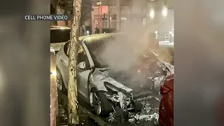 Tesla arsonist in San Francisco caught on camera