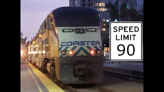 Coaster F59PHI 3002 Is Back! EMD 12-710 Engine Sound 🎤 + 90 MPH Ride 🚄💨