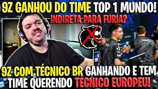 GAULES REAGINDO A 9Z GANHANDO DA MOUZ (TIME TOP 1 DO MUNDO)!🔥🔥🔥