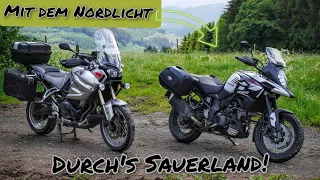 Motorradtour durch´s Sauerland. Zu zweit durch Regen, Nebel, Sonnenschein.