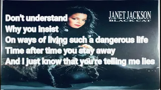 BLACK CAT by JANET JACKSON KARAOKE w/ lyrics