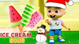 🔴Ice Cream Song Ver Christmas For Kids 🎅 | Yummy yummy ice cream, Christmas Kids and more