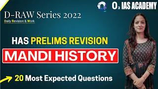 Himachal Pradesh GK - Mandi History MCQs - Geography of Himachal - HP GK Revision 2022 - HAS Prelims