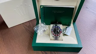 Rolex GMT Master II Ref.126710BLRO "Pepsi" (Mk1-2018)-Unboxing