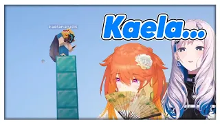 Reine and Kiara talks about ID Server while Kaela watch from tower of diamond