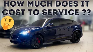 HOW MUCH DOES IT COST TO SERVICE A LAMBORGHINI URUS? LETS FIND OUT