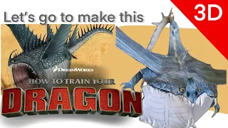 Recycling paper #fypシ  how to train your dragon draw thunder drum #toothless #drawing #nightfury
