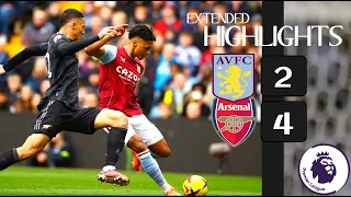 ASTON VILLA vs ARSENAL FC 2-4' Extended Highlights HD 2023 EPL.