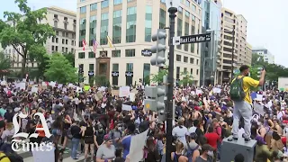 Thousands march on Black Lives Matter Plaza in D.C.