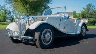 1952 MG TD Roadster Replica Walk-around Video