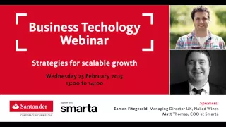 Santander Breakthrough Webinar - Strategies for scalable growth