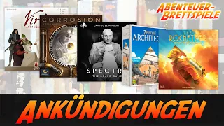 7 Wonders Architects, Corrosion, Virtù, SPECTRE: The Board Game und mehr Brettspiel-Ankündigungen