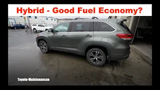 Toyota Highlander Hybrid "REAL WORLD" Fuel Economy