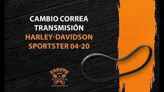 Cambio Correa Transmisión Harley-Davidson Sportster 04-20 - Dakota Kustom