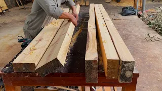 Skillful Crafts Woodworking || Build "Man-Spread Table" with Inventive Woodworking Hard Wood Concept