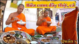 Một Bữa Cơm của Các Sư chùa Nam Tông Khmer | Bùi Hồ TV