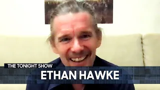 Ethan Hawke Built the Waiting for Godot Set in His Son's Bedroom While He Had COVID | Tonight Show