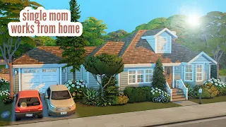 single mom works from home  The Sims 4 CC speed build