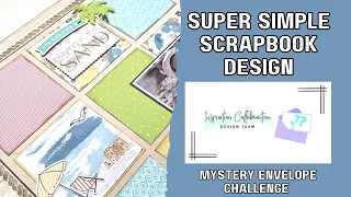 Simple Scrapbook Layout/Mystery Envelope Challenge