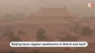 Sandstorm sweeps through Beijing skies