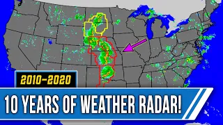 10 Years of Weather Radar - Breathtaking 2010-2020 Time-Lapse