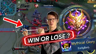 MY LAST MATCH TO REACH MYTHICAL GLORY (win or lose!?) 😱 | JOHNSON ONLY ~ Mobile Legends: Bang Bang