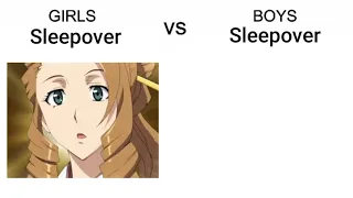 Girls Sleepover vs Boys Sleepover