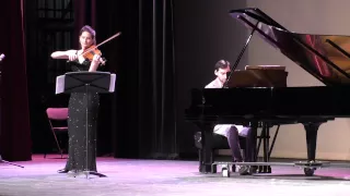 Gabrielle Fink, violin; Yoni Levyatov, piano play Beethoven 10 mv 1