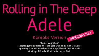 Rolling in The Deep   Adele Karaoke Songs With Lyrics   Original Key