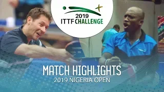 Robert Gardos vs Segun Toriola | 2019 ITTF Nigeria Open Highlights (R32)