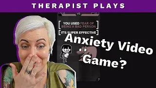 Therapist Plays Anxiety Visual Novel Video Game, Adventures with Anxiety