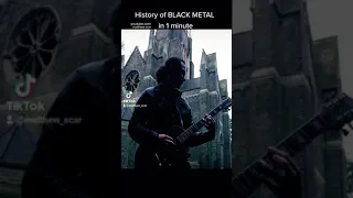 History of BLACK METAL in 1 minute #shorts #short