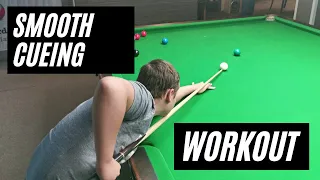 Snooker coaching - Smooth cueing workout (Eryk)