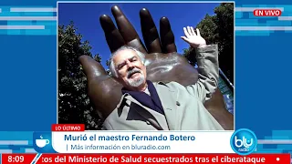 "De pintar no me cansaré nunca": la última entrevista de Fernando Botero en Mañanas Blu