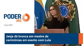 Janja dá bronca em mestre de cerimônias em evento com Lula