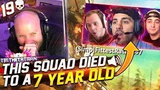 THIS 7 YEAR OLD KILLED OUR SQUAD AND ROASTED US! Ft. Nickmercs, Cloakzy & Huskerrs