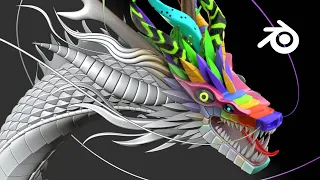 Procedural Dragon Animation (Part 1: Modeling) - Blender 4.0 Tutorial
