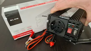 Unboxing Blow V1000 1000W 500W DC 12V to AC 230V electric power inverter