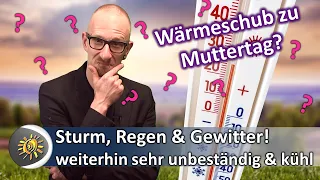 Sturm, Regen & Gewitter! Bis Wochenende unbeständig, dann Wärmeschub? | Wetter 05.Mai.2021