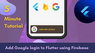 Add Google-login to a Flutter app using Firebase Authentication [ 5 minute tutorial]