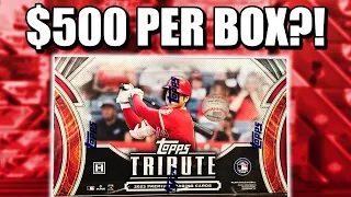 WORTH THE RIP?! | 2023 Topps Tribute Baseball Hobby Box Review (3 autos + 3 mems per box!)