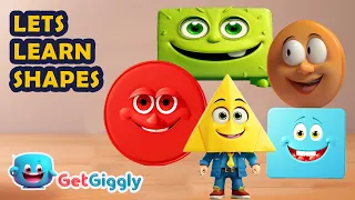 Shapes Song| Shapes for kids| GetGiggly Nursery Rhymes and Kids songs