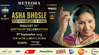 Jhumka Gira Re Bareli Ke Bazar Mein | Asha Bhosle | Live Concert | Coca-Cola Arena | Dubai | UAE 🇦🇪