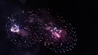 novoroční ohňostroj Praha 2018 ( new year fireworks Prague)