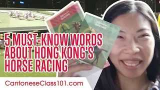 Top 5 Must-Know Words About Hong Kong's Horse Racing