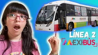 TRANSPORTE PÚBLICO en MÉXICO - MEXIBÚS LÍNEA 2