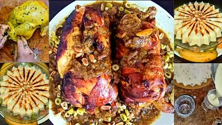 Village Life Morocco 🇲🇦| Djaj Mhamer| دجاج محمر 🍗 أكلة مغربية