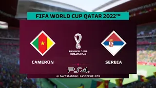 PARTIDO 29: Camerún vs Serbia - Qatar 2022 (Gameplay FIFA 23 PS4)